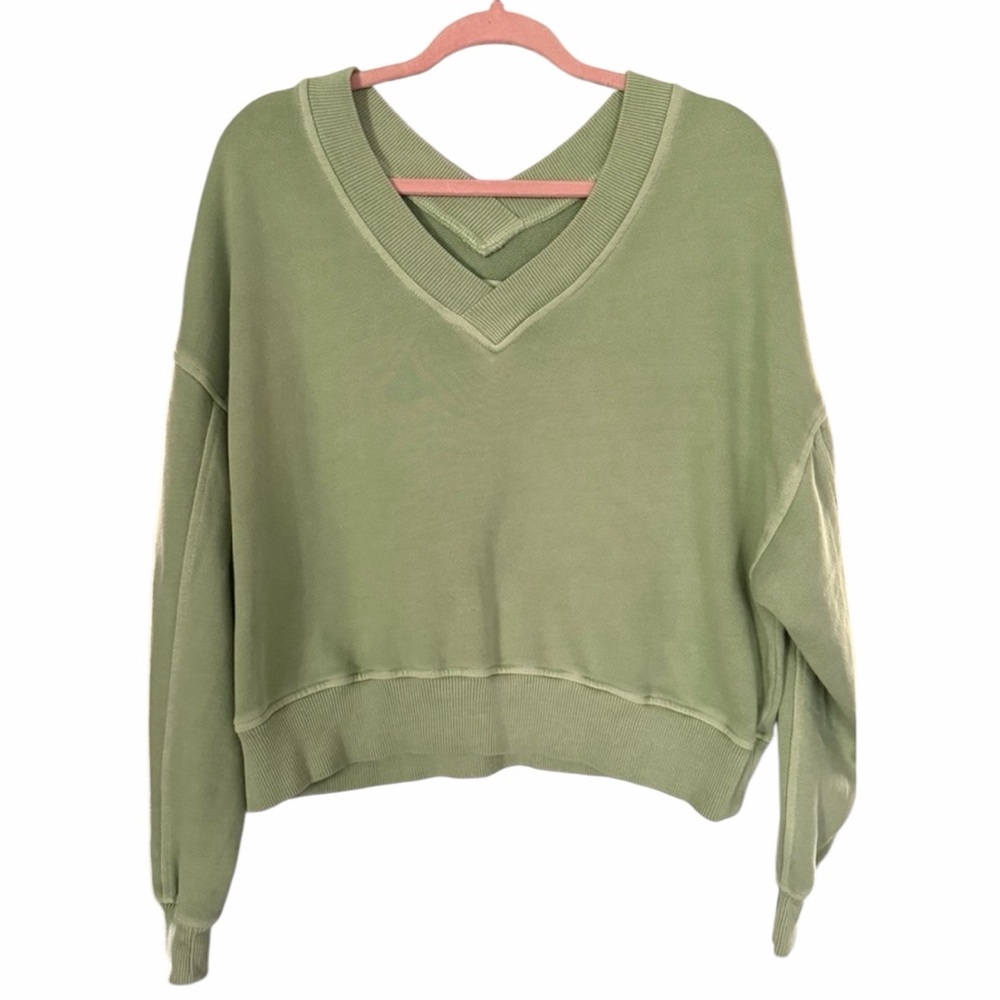 Aerie Light Green House Party Sweater Green - Size XS - NWOT - PTP 24” Oversized